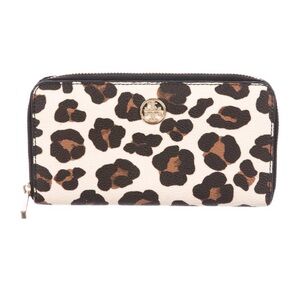 TORY BURCH Robinson Printed Zip Continental Wallet - Ocelot Leopard - 11149093